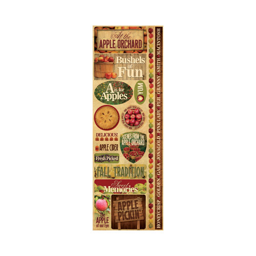 Reminisce - Signature Series Collection - Cardstock Stickers - Combo - Apple Orchard