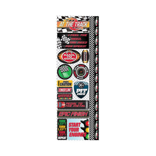 Reminisce - Signature Series Collection - Cardstock Stickers - Combo - Racing