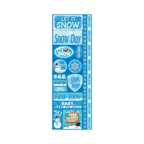Reminisce - Signature Series Collection - Cardstock Stickers - Combo - Snowflakes