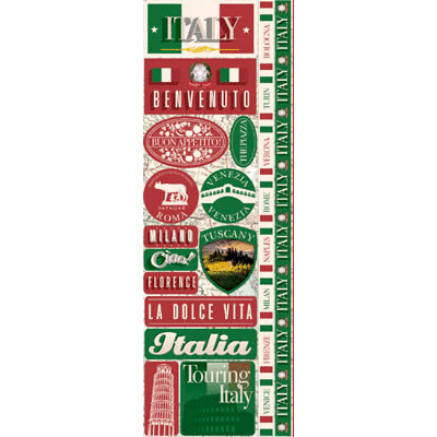 Reminisce - Cardstock Stickers - Combo - Italy