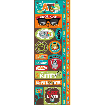 Reminisce - Cardstock Stickers - Combo - Cat