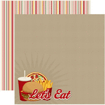 Reminisce - 12 x 12 Double Sided Paper - Fast Food