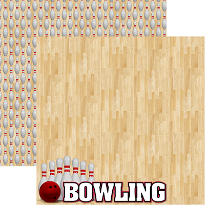 Reminisce - 12 x 12 Double Sided Paper - Bowling