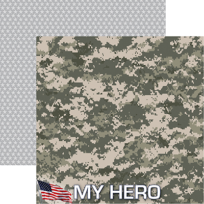 Reminisce - 12 x 12 Double Sided Paper - Military Wife
