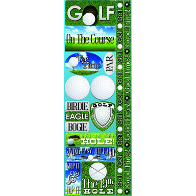Reminisce - Cardstock Stickers - Combo - Golf