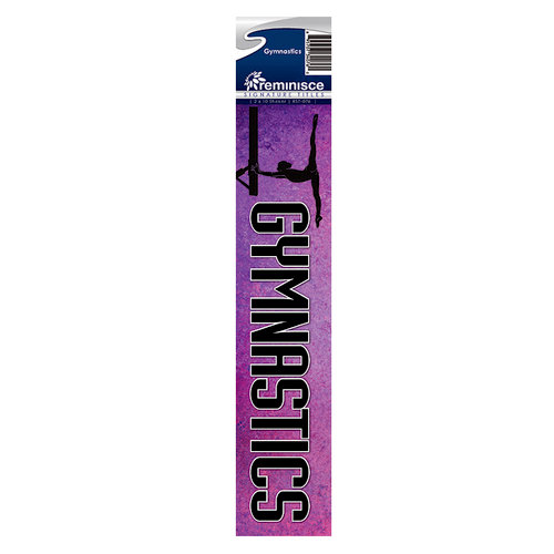 Reminisce - Cardstock Stickers - Signature Title - Gymnastics