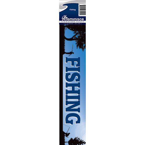 Reminisce - Cardstock Stickers - Signature Title - Fishing