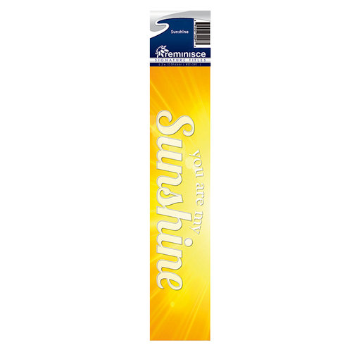 Reminisce - Cardstock Stickers - Signature Title - Sunshine