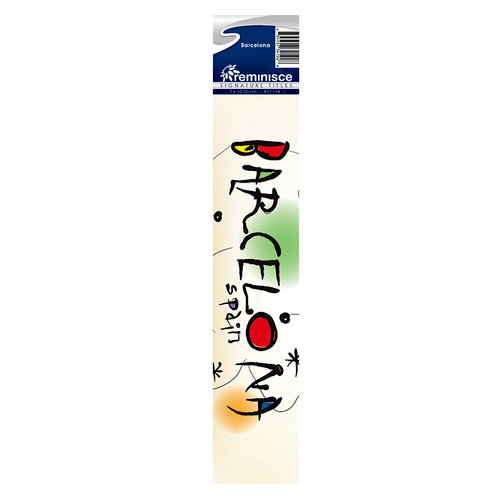 Reminisce - Cardstock Stickers - Signature Title - Barcelona
