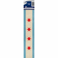 Reminisce - Cardstock Stickers - Signature Title - Chicago Flag