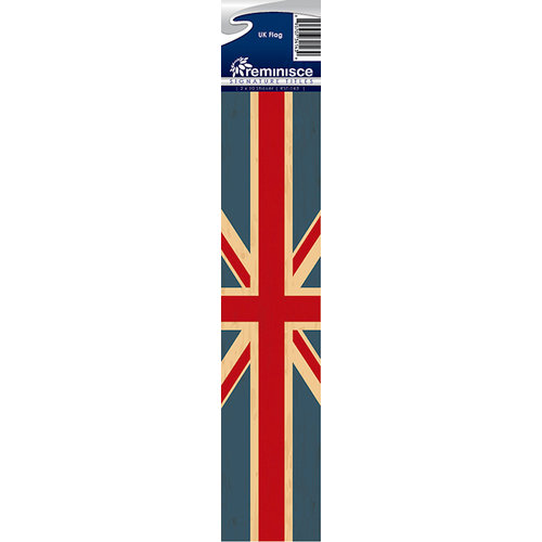 Reminisce - Cardstock Stickers - Signature Title - UK Flag
