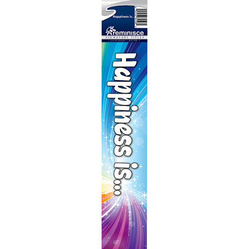 Reminisce - Cardstock Stickers - Signature Title - Happiness is