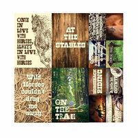 Reminisce - Saddle Up Collection - 12 x 12 Cardstock Stickers - Poster