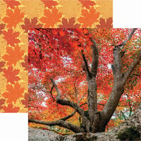 Reminisce - Simply Autumn Collection - 12 x 12 Double Sided Paper - Autumn Colors
