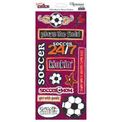 Reminisce - Sports Chick - Cardstock Stickers - Soccer