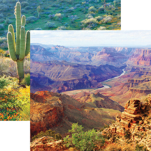 Reminisce - Scenic Southwest Collection - 12 x 12 Double Sided Paper - Grand Canyon