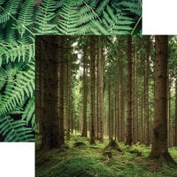 Ella and Viv Paper Company - Scandinavian Woodland Collection - 12 x 12 Double Sided Paper - Lush Nature