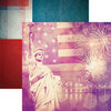 Reminisce - Stars And Stripes Collection - 12 x 12 Double Sided Paper - Lady Liberty