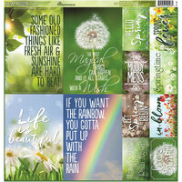 Reminisce - Signs of Spring Collection - 12 x 12 Cardstock Stickers - Poster