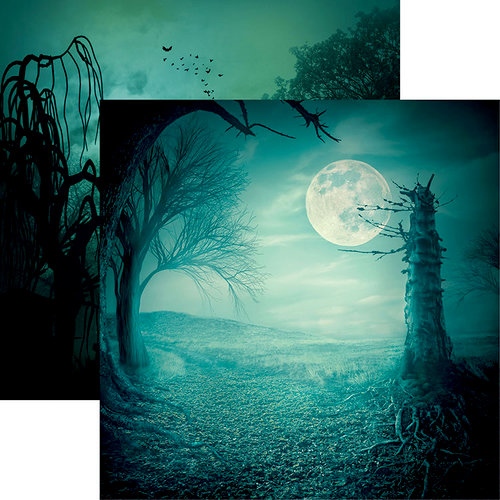 Reminisce - Spooky Night Collection - Halloween - 12 x 12 Double Sided Paper - Spooky Night