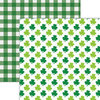 Reminisce - St. Patrick's Plaid Collection - 12 x 12 Double Sided Paper - Plaid 1