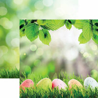 Reminisce - Springtime Collection - 12 x 12 Double Sided Paper - Easter Egg Hunt