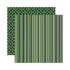 Reminisce - Shamrock Collection - 12 x 12 Double Sided Paper - Celtic Stripe