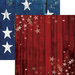 Reminisce - Star Spangled Spectacular Collection - 12 x 12 Double Sided Paper - Barnwood Stars
