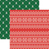 Reminisce - Santas Sweater Collection - 12 x 12 Double Sided Paper - Santa's Sweater