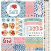 Reminisce - Stitch and Sew Collection - 12 x 12 Cardstock Sticker Sheet