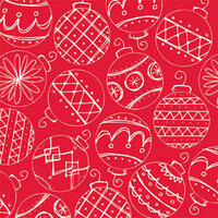Reminisce - Santa's Workshop Collection -Iridescent Patterned Paper - Handcrafted Ornaments, CLEARANCE