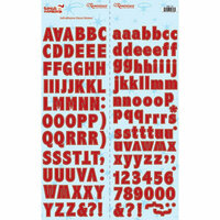 Reminisce - Santa's Workshop Collection - Christmas - Die Cut Cardstock Stickers - Alphabet, CLEARANCE