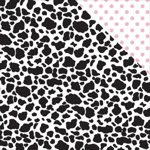 Toybox Double-Sided Cardstock 12 inch x 12 Inch-Cow Print