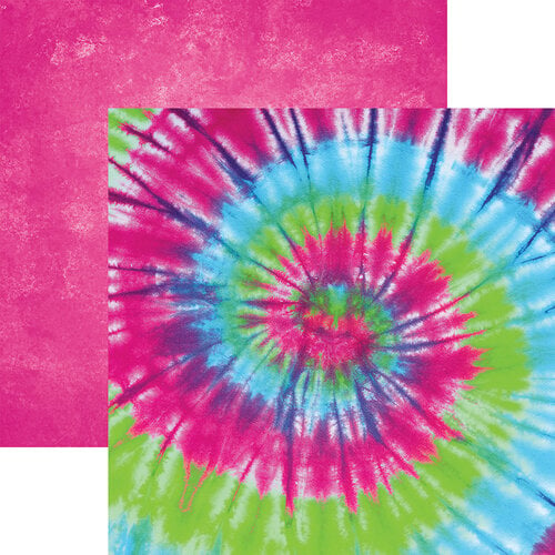 Reminisce - Tie Dye Collection - 12 x 12 Double Sided Paper - Wild Child