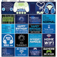 Reminisce - Technology Overload Collection - 12 x 12 Cardstock Stickers - Elements