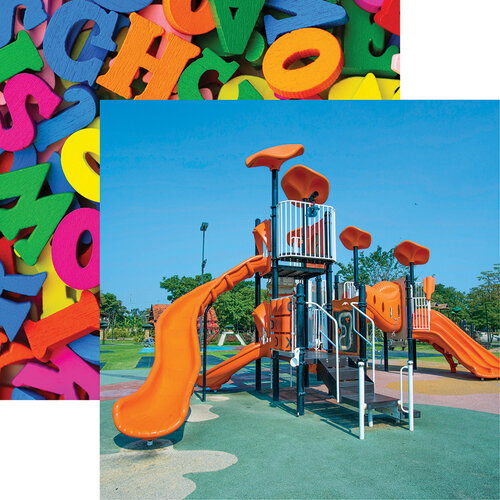 Reminisce - Terrific Toddler Collection - 12 x 12 Double Sided Paper - Playground