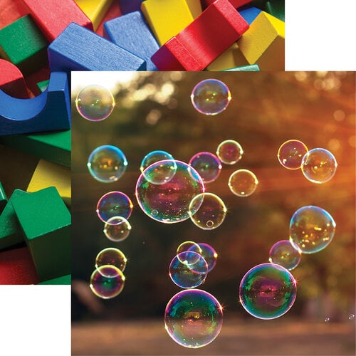 Reminisce - Terrific Toddler Collection - 12 x 12 Double Sided Paper - Bubbles!