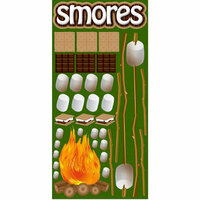 Reminisce - The Great Outdoors Collection - Die Cut Cardstock Stickers - Smore