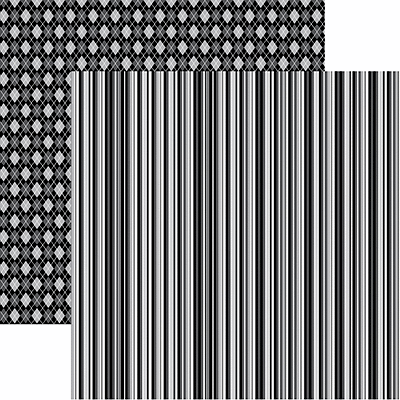 Reminisce - The Graduate Collection - 12 x 12 Double Sided Paper - The Grad Stripe