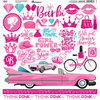 Reminisce - Think Pink Collection - 12 x 12 Cardstock Stickers