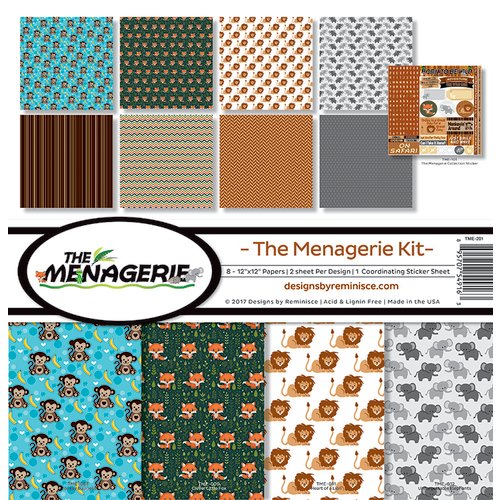 Reminisce - The Menagerie Collection - 12 x 12 Collection Kit - Two