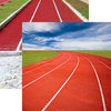 Reminisce - Track and Field Collection - 12 x 12 Double Sided Paper - Run Forever