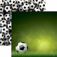 Reminisce - Soccer 2 Collection - 12 x 12 Double Sided Paper - Soccer Ball