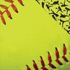 Reminisce - The Softball Collection - 12 x 12 Double Sided Paper - Softball Close-Up