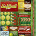 Reminisce - Softball 2 Collection - 12 x 12 Cardstock Stickers - Elements