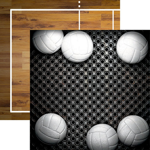 Reminisce - Volleyball 2 Collection - 12 x 12 Double Sided Paper - Six Pack