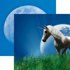 Reminisce - Unicorn Magic Collection - 12 x 12 Double Sided Paper - Moon Rise