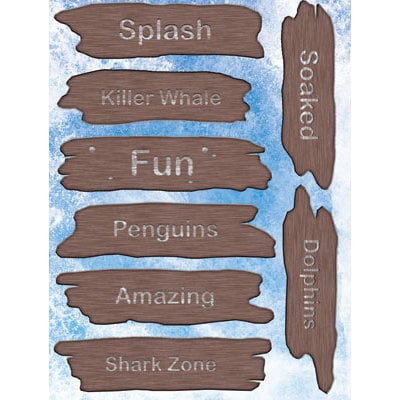 Reminisce - Under The Sea Collection - Seaworld - 3 Dimensional Stickers - Wood Signs
