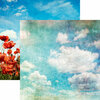 Reminisce - Vintage Day Collection - 12 x 12 Double Sided Paper - Blue Skies