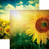 Reminisce - Vintage Day Collection - 12 x 12 Double Sided Paper - Vintage Sunflower